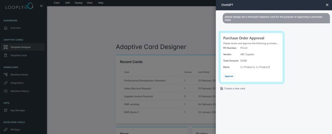 SAP Build apps integration to Microsoft Teams | Arch | Looply