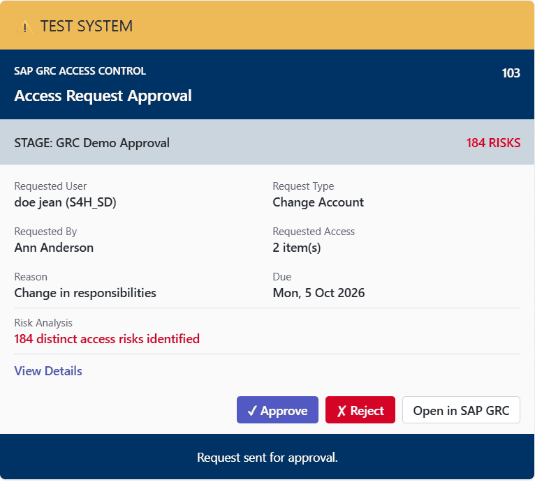 GRC access request